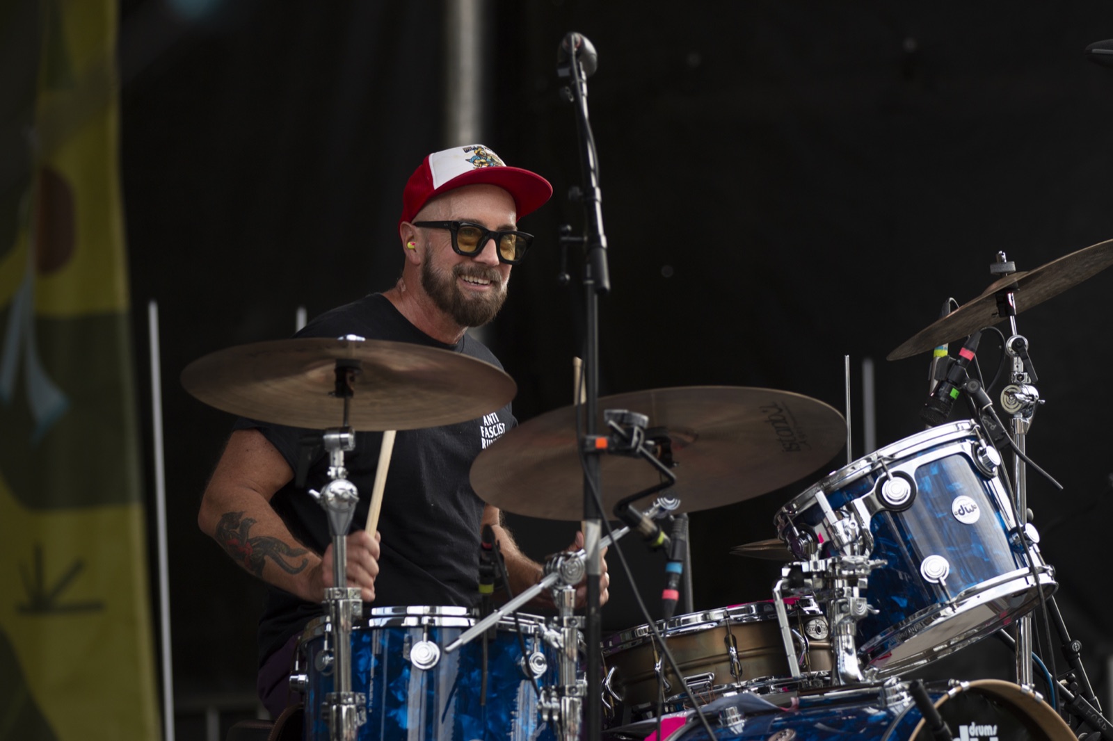P.E.S.T. drummer onstage at Zootown